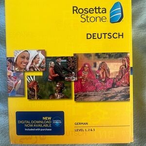 Rosetta Stone Deutsch (German levels 1, 2, & 3) new in box, never used